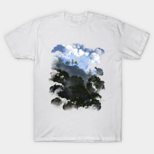 Madeira Mountains - White Puffy Clouds T-Shirt